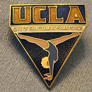 Gymnastics Olympic Pin ~ 1984 Los Angeles ~ UCLA ~ Cloisonné